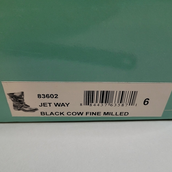 Diba Jet Way Moto Boots Womens 6 Black Leather Buckle Zip New - Picture 10 of 10